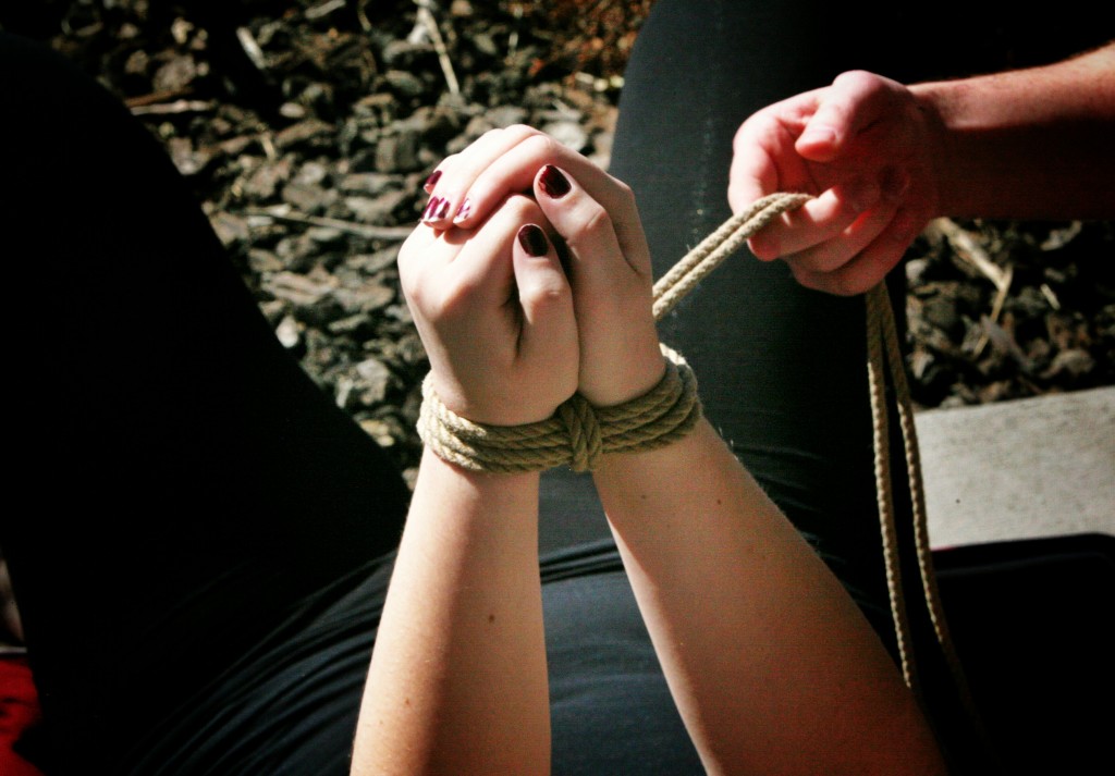 tightly bound wrists Bondage